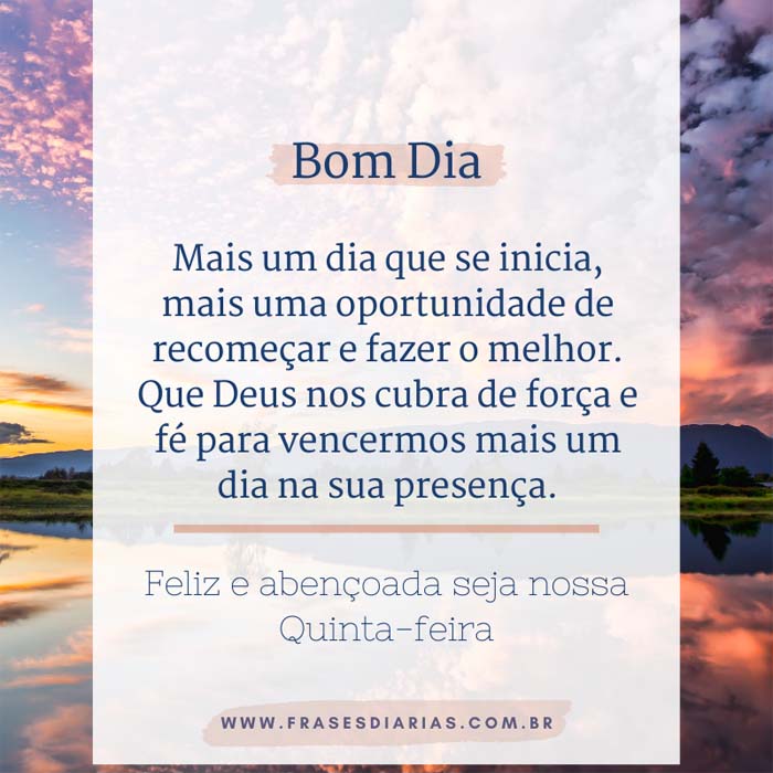 Frases de bom dia para quinta-feira: 40 mensagens para compartilhar pela  manhã