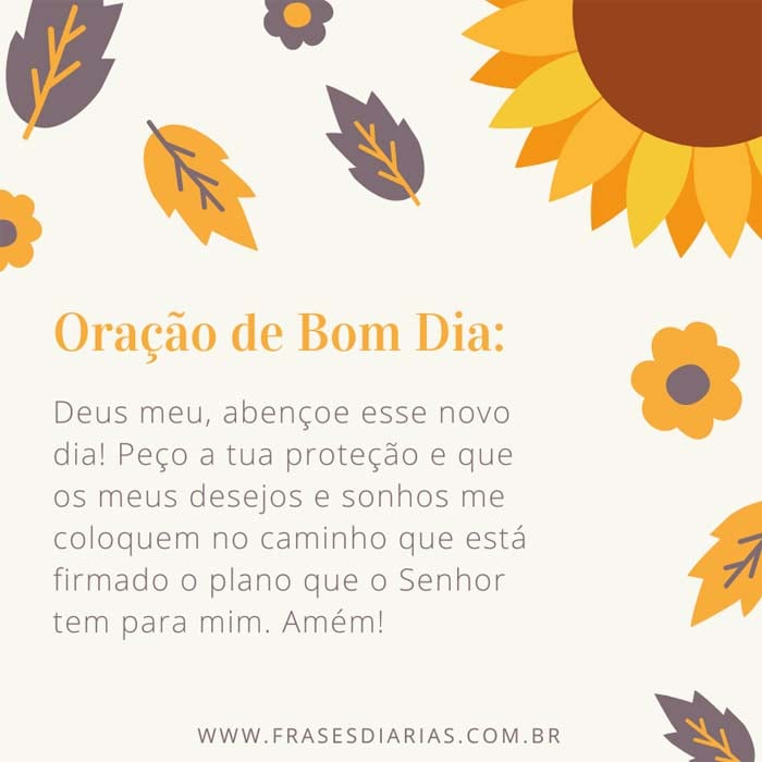 Deus meu, abençoa esse novo dia!