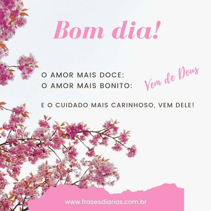 Bom Dia! O amor mais bonito: Vem de Deus