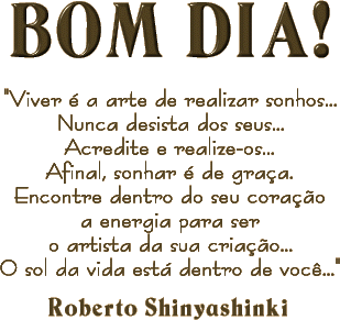 sonhos... Nunca desista dos seus... Acredite e realize-os...