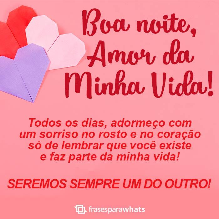 Featured image of post Mensagem De Boa Noite Para O Meu Amor Com esse meu jeito exagerado com esse meu sentimento forte e verdadeiro que se chama amor e com a tamanha