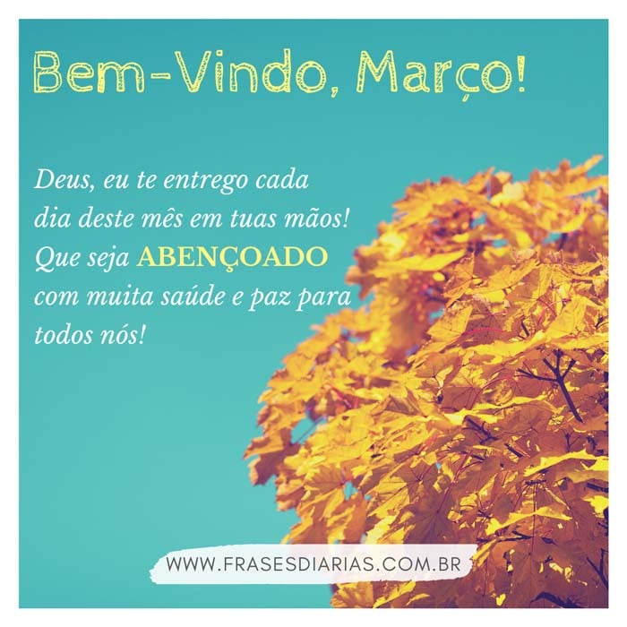 Março Abençoado por Deus