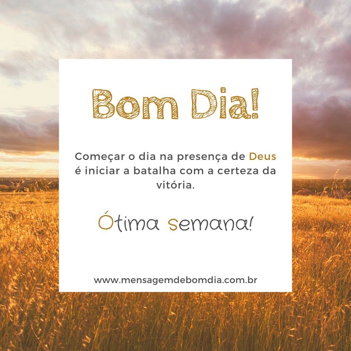 Começar o dia na presença de Deus