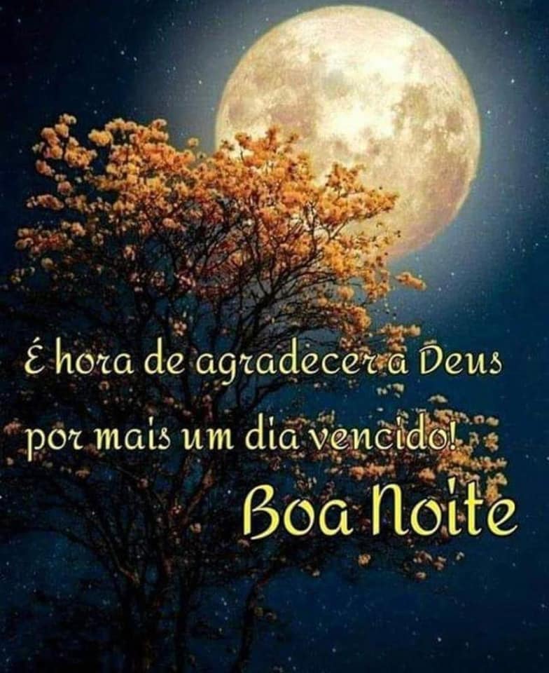 agradecer a Deus por mais um dia vencido boa noite