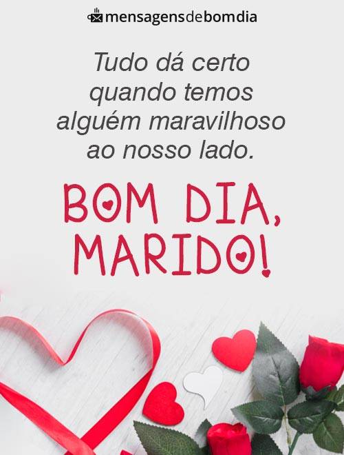 bom dia marido maravilhoso