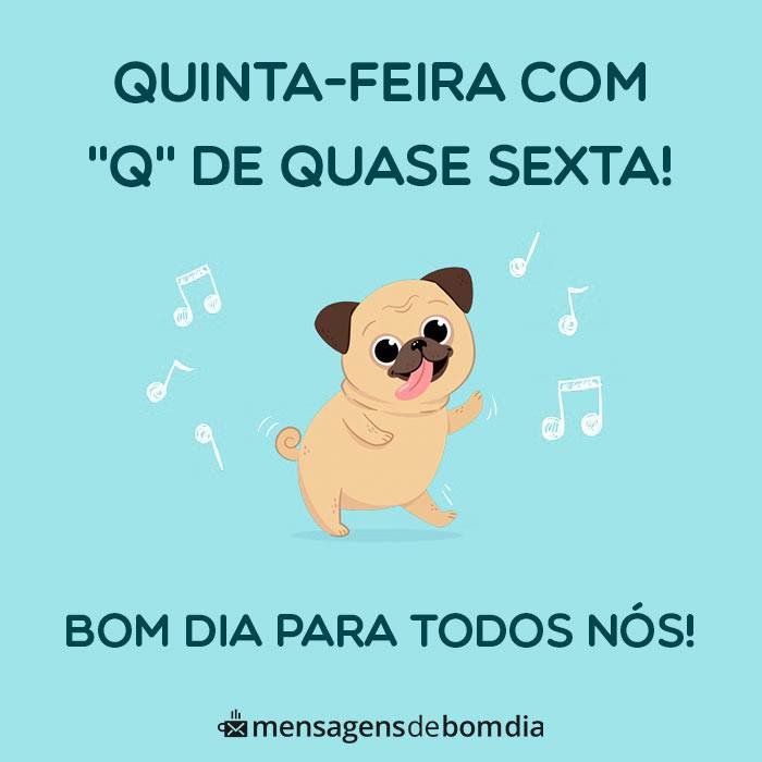 boa quinta feira para todos nós