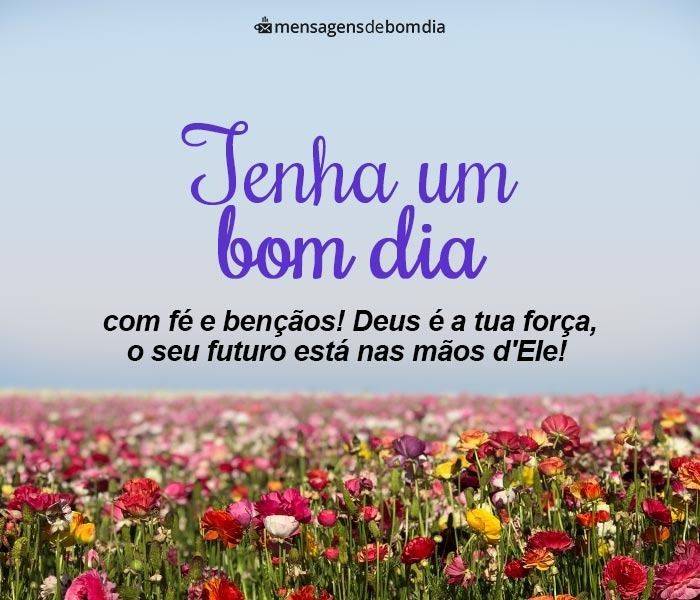 tenha um bom dia com fé e bençãos 