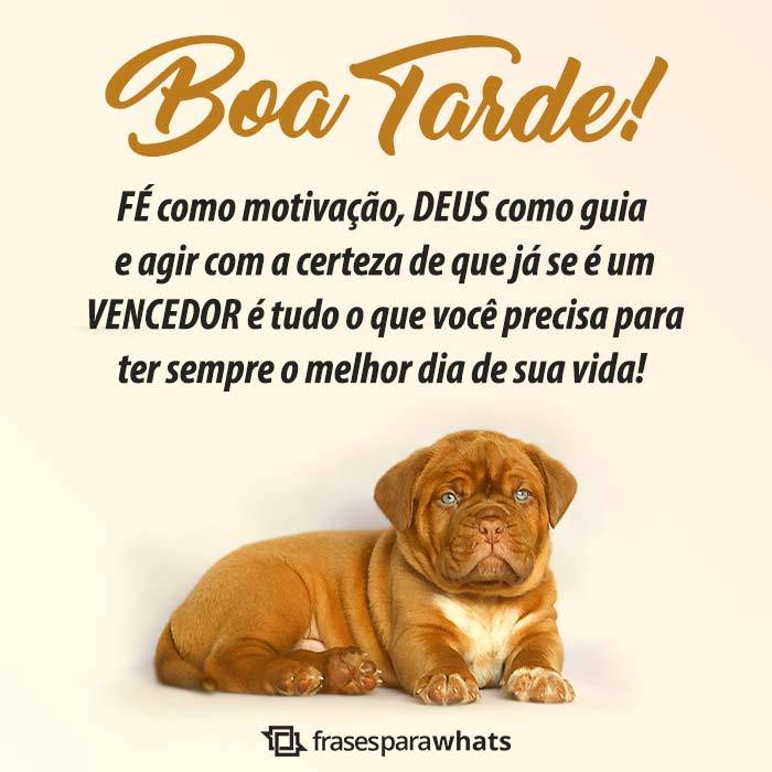 boa tarde com fé como motivação