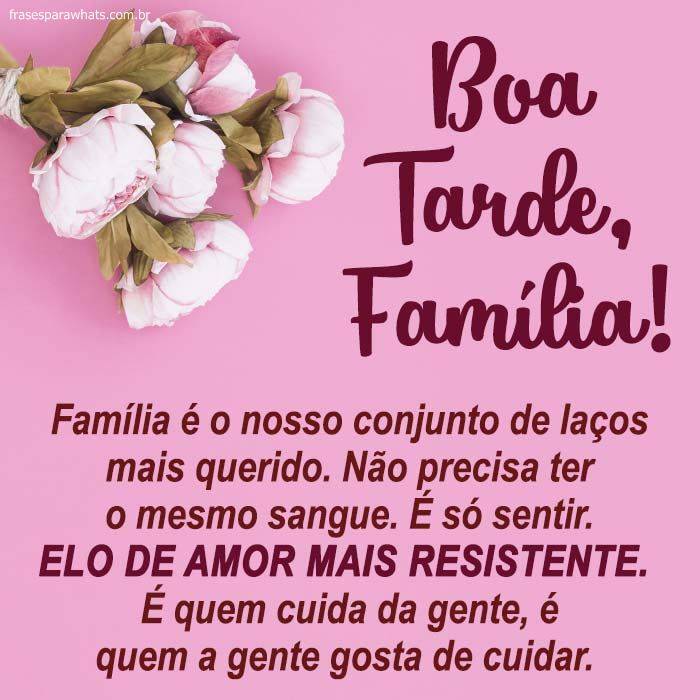 boa tarde família